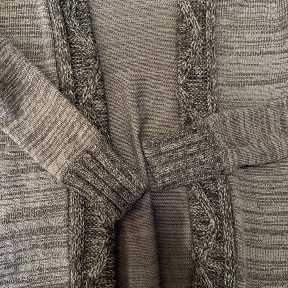 Urban Behavior Brown Knit Open Cardigan Size S Boho Cozy Neutral Fall Winter - Picture 10 of 16